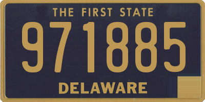 DE license plate 971885