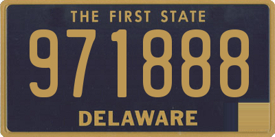 DE license plate 971888