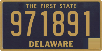 DE license plate 971891