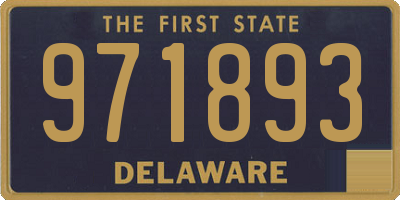 DE license plate 971893