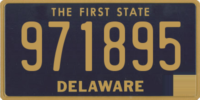 DE license plate 971895