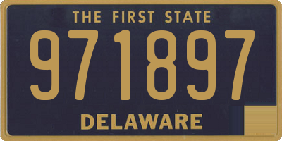 DE license plate 971897