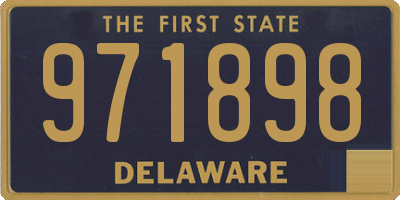 DE license plate 971898