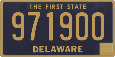 DE license plate 971900