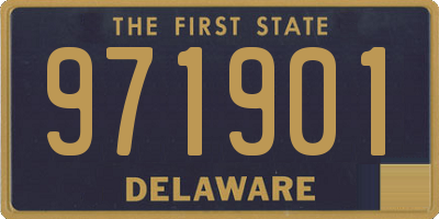 DE license plate 971901