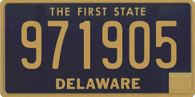 DE license plate 971905