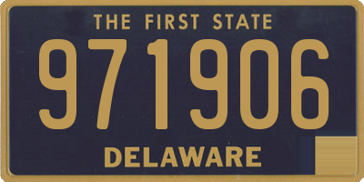 DE license plate 971906