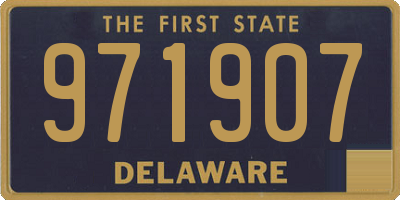 DE license plate 971907