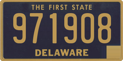 DE license plate 971908