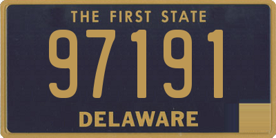 DE license plate 97191