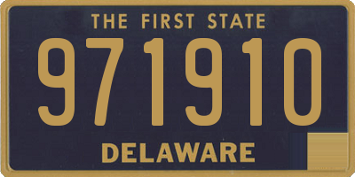 DE license plate 971910