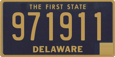 DE license plate 971911