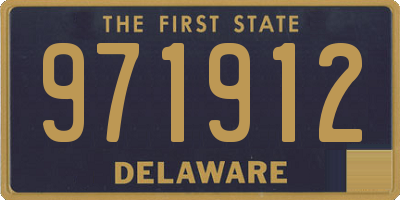 DE license plate 971912