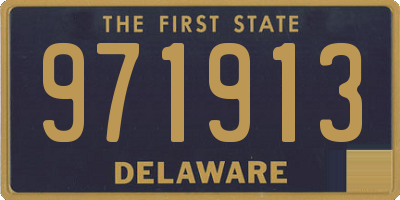 DE license plate 971913