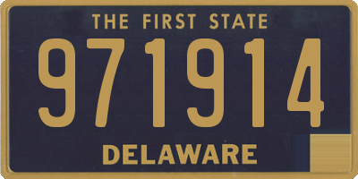 DE license plate 971914