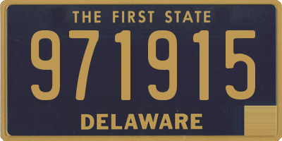 DE license plate 971915