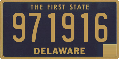 DE license plate 971916