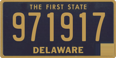 DE license plate 971917