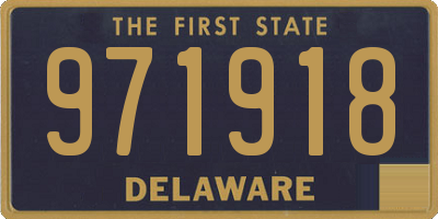 DE license plate 971918