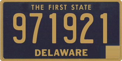 DE license plate 971921