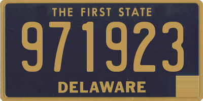 DE license plate 971923