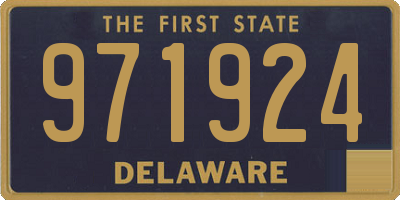 DE license plate 971924