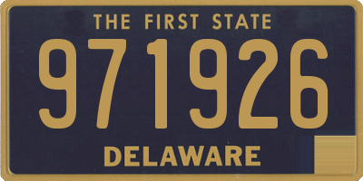 DE license plate 971926