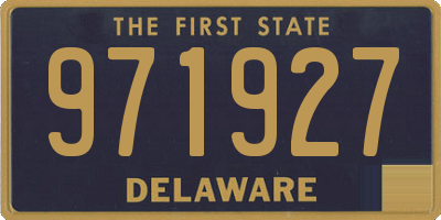 DE license plate 971927