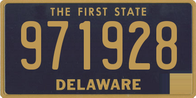 DE license plate 971928