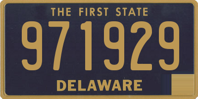 DE license plate 971929