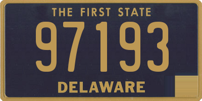 DE license plate 97193