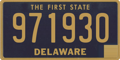 DE license plate 971930