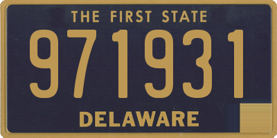 DE license plate 971931