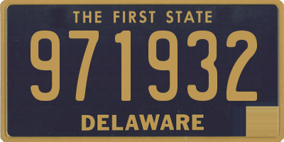 DE license plate 971932