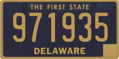 DE license plate 971935