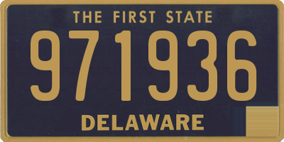 DE license plate 971936