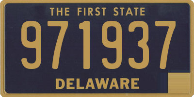 DE license plate 971937