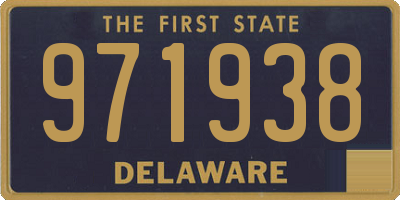 DE license plate 971938