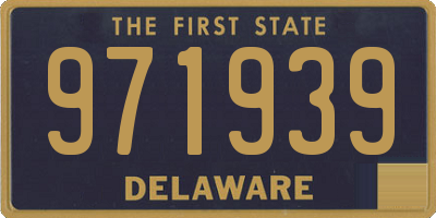 DE license plate 971939