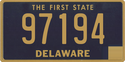 DE license plate 97194
