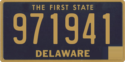 DE license plate 971941