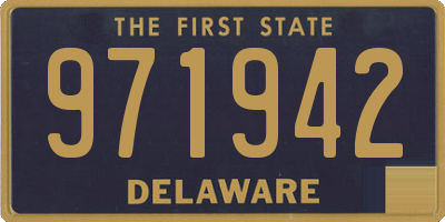 DE license plate 971942