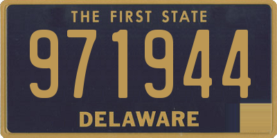 DE license plate 971944