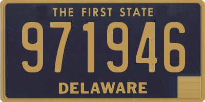 DE license plate 971946