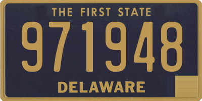 DE license plate 971948