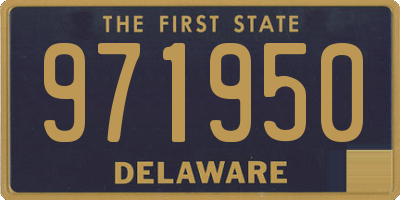 DE license plate 971950