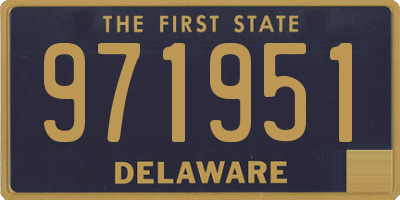 DE license plate 971951