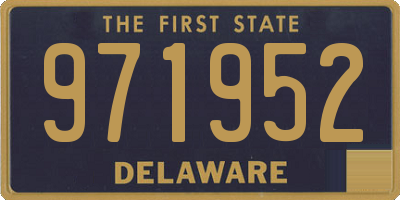 DE license plate 971952