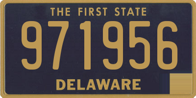 DE license plate 971956