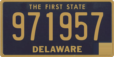 DE license plate 971957